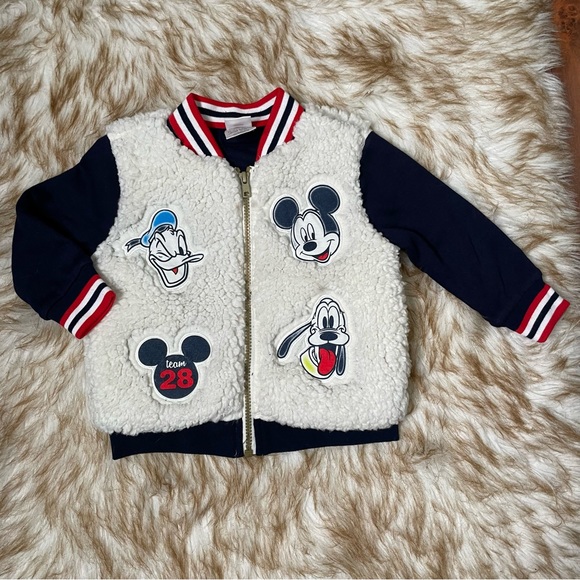Disney toddler Sherpa baseball jacket - Picture 1 of 6